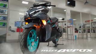 2023 Yamaha Aerox 155 🔥 Power Gray 💥 Mas Pina astig lalo Price Specs Features Walkthrough Review [upl. by Delanos]