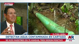 AyA confirma contaminación por agroquímico en cantones de la zona norte de Cartago [upl. by Oehsen]