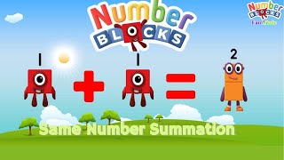 Numberblocks  same number summation  Numberblocks Fanmade  Ceca Kids  Kids Learning Video [upl. by Leonelle472]