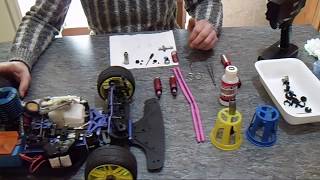 RC Modellismo Caserta  Tutorial rimontaggio ammortizzatori ad olio rebound zero per rc car on road [upl. by Drofla]