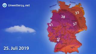 41 Grad – InfoClip extreme Hitzewelle quotYvonnequot 2019 Teil 2 [upl. by Bergmann]