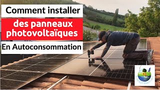 🇫🇷 COMMENT INSTALLER DES PANNEAUX SOLAIRES EN AUTOCONSOMMATION☀️🫶🌞🌏 [upl. by Elockin]