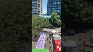 Looking down at the Kirribilli Markets from the North Shore line sydney [upl. by Asi]