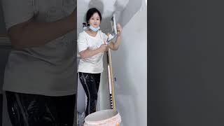 How to Prepare Tiles Wall ​ Wall paint​ Fast amp Beauty part 6240 [upl. by Raine]