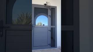 upvc door dark gray color Contact us for more information 0096871584490 Window amp Doors Solutions [upl. by Yeh]