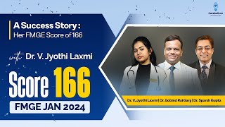 A Success Story Dr Jyotis FMGE Score of 166  Interview by Dr Gobind Rai Garg and Dr Sparsh Gupta [upl. by Latihs]