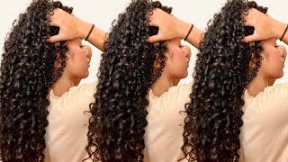 Curly Hair Routine  How to style 3B 3C hair textures for super defined curls [upl. by Virgel]