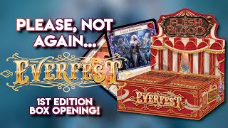 Wheres the Cold Foil  1st Edition Everfest Booster Box Opening [upl. by Yeslaehc]