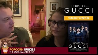 HOUSE OF GUCCI Official Trailer 2 The Popcorn Junkies Reaction [upl. by Llezniuq]