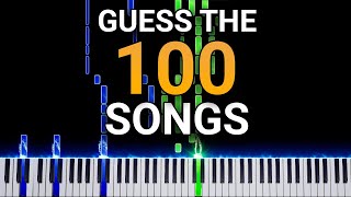 Guess 100 Songs on Piano 100K Subscriber Special Games Movies Classical and more [upl. by Barby]