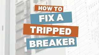 How To Fix A Tripped Breaker [upl. by Ecirtaeb]