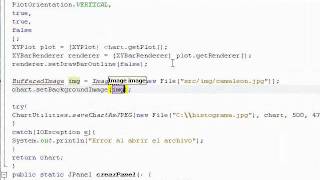 JFreeChart 5 Imagen de Fondo en un Chart [upl. by Assilana]