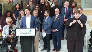 April 8 2024 Impact of Uber and Lyft Leaving Minneapolis press conference [upl. by Beryl]