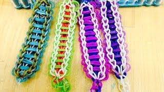 how to make a starburst bracelet rainbow loom easy step by step [upl. by Nueoras597]