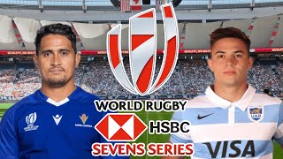 SAMOA 7s vs ARGENTINA 7s VANCOUVER 7s 2024 Quarter FINAL Live Commentary [upl. by Enitsenrae738]