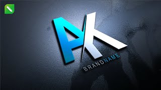 Logo Design in Coreldraw  How To Create Letter A  K Logo Design in Coreldraw [upl. by Eirrek]