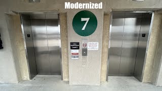 Modernized Traction Elevators at the Metro Garage at Barnes Hospital in St Louis [upl. by Adiv]