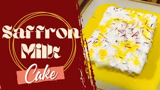 Saffron Milk CakeTres lechesTres leches Cake that melts in your mouth [upl. by Au]