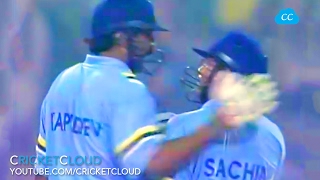 KAPIL DEV and SACHIN  RARE VIDEO [upl. by Froh]