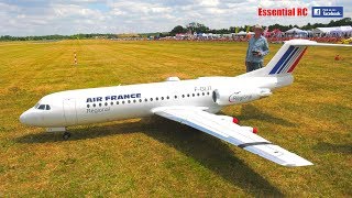 GIANT radio controlled RC FOKKER 70 AIRLINER PASSENGER JET [upl. by Ikkim]