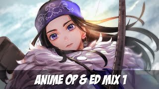 Best Anime Openings amp Endings Music Mix 1│Full Songs [upl. by Hiroshi]