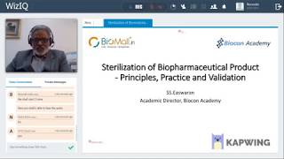 Webinar  Sterilization of Biopharmaceutical product Principles Practice and Validation [upl. by Ambros]