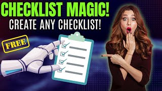 Create ANY List with This FREE AI Tool  Best Free Checklist Generator [upl. by Bobseine522]