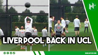 Liverpool players go BALL LAUNCHING ahead of UCL return [upl. by Si]