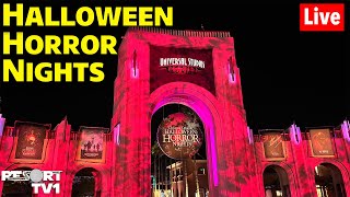 🔴Live Halloween Horror Nights 2024 at Universal Studios Orlando  Universal Studios Live Stream [upl. by Jerrilee77]