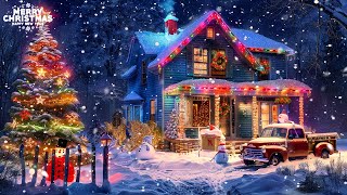 Peaceful Instrumental Christmas Music 🎁 Relaxing Christmas music quotSnowy Christmas Nightquot [upl. by Annerahs]