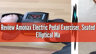 Review Amonax Electric Pedal Exerciser Seated Elliptical Machine Cardio Under Desk Exercise Bike M [upl. by Porett]