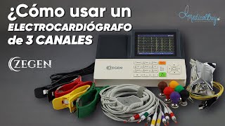 ¿Cómo usar un Electrocardiógrafo 3 canales [upl. by Lark225]