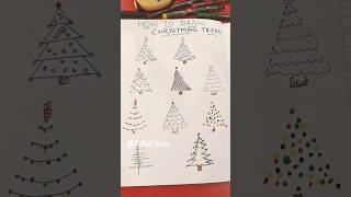 Christmas Trees Part 2 subscribe christmas christmastree tutorial stepbystep diy artshorts [upl. by Oriaj]