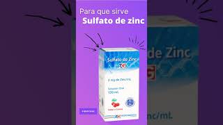 Sulfato de Zinc para que sirve 💊  ForoTube [upl. by Ardnaid]