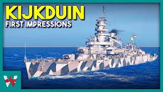 Kijkduin First Impressions  World of Warships Gameplay [upl. by Oirom]