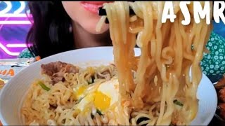 ASMR Nongshim Ansung Beef Fermented Bean Ramen  Enoki Mushrooms amp Kimchi No Talking 먹방 Mukbang [upl. by Neehsar]