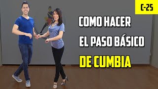 COMO BAILAR CUMBIA  PASO BÁSICO 🔥 CRUZADO [upl. by Hagerman504]