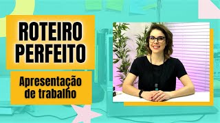 ROTEIRO para APRESENTAÇÃO de trabalho acadêmico  modelo de slides [upl. by Fronnia]