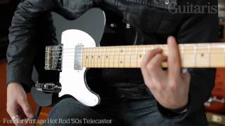 Fender Vintage Hot Rod 50s amp 60s Telecaster electric guitar demo [upl. by Pallas]