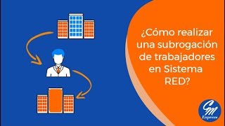 Subrogación de trabajadores en Sistema RED [upl. by Einaled765]