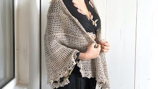 DURABLE FRIENDSHIP SHAWL  FREE CROCHET PATTERN [upl. by Miarzim]