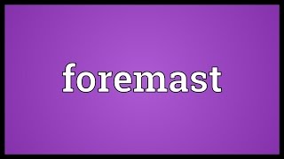 Foremast Meaning [upl. by Tania]