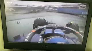 Alex Albon big crash in Q3  2024 Brazil GP [upl. by Niletak]