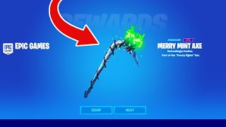 How To Get MINTY PICKAXE FREE in Fortnite Season 3 Free Merry Mint Axe Code [upl. by Veradis949]