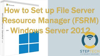 09 How to Set up File Server Resource Manager FSRMWindows Server 2012Kurdish [upl. by Lefton]