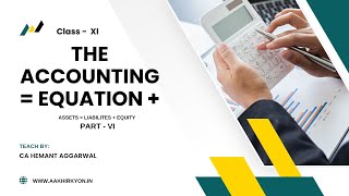 Accounting Equation Part 6 Class  11 Accounts Book By DK Goel  CA Hemant Aggarwal [upl. by Neehcas478]