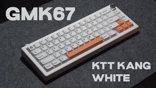 GMK67 Typing Test  KTT Kang White Switches [upl. by Menzies]