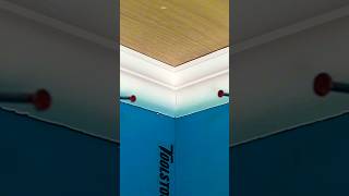 Amazing DIY Ceiling moulding line tips toolstour ceiling diy [upl. by Eelreveb]