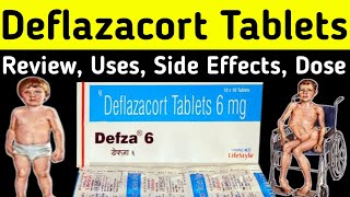 Deflazacort tablet 6 mg uses  Defza 6 tablet uses in hindi  Uses Side Effects Dose warning [upl. by Nale]