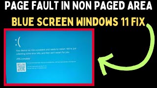 How to Fix PAGEFAULTINNONPAGEDAREA Blue Screen on Windows 11 [upl. by Micco]